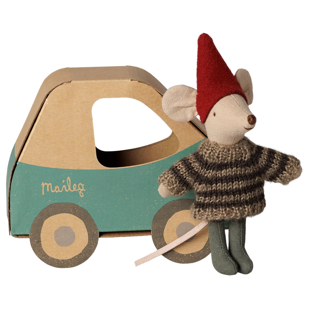 Christmas Mouse Little Brother in Car