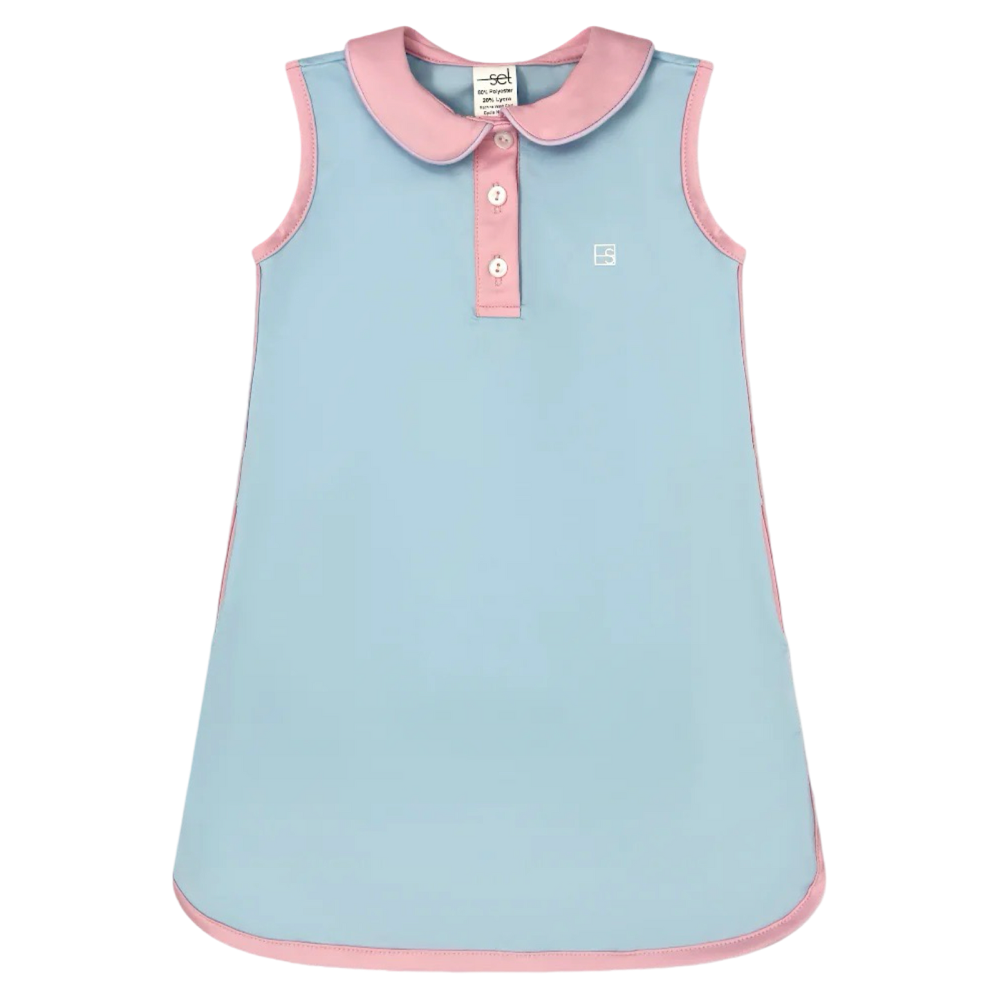 Presley Dress - Blue/Pink