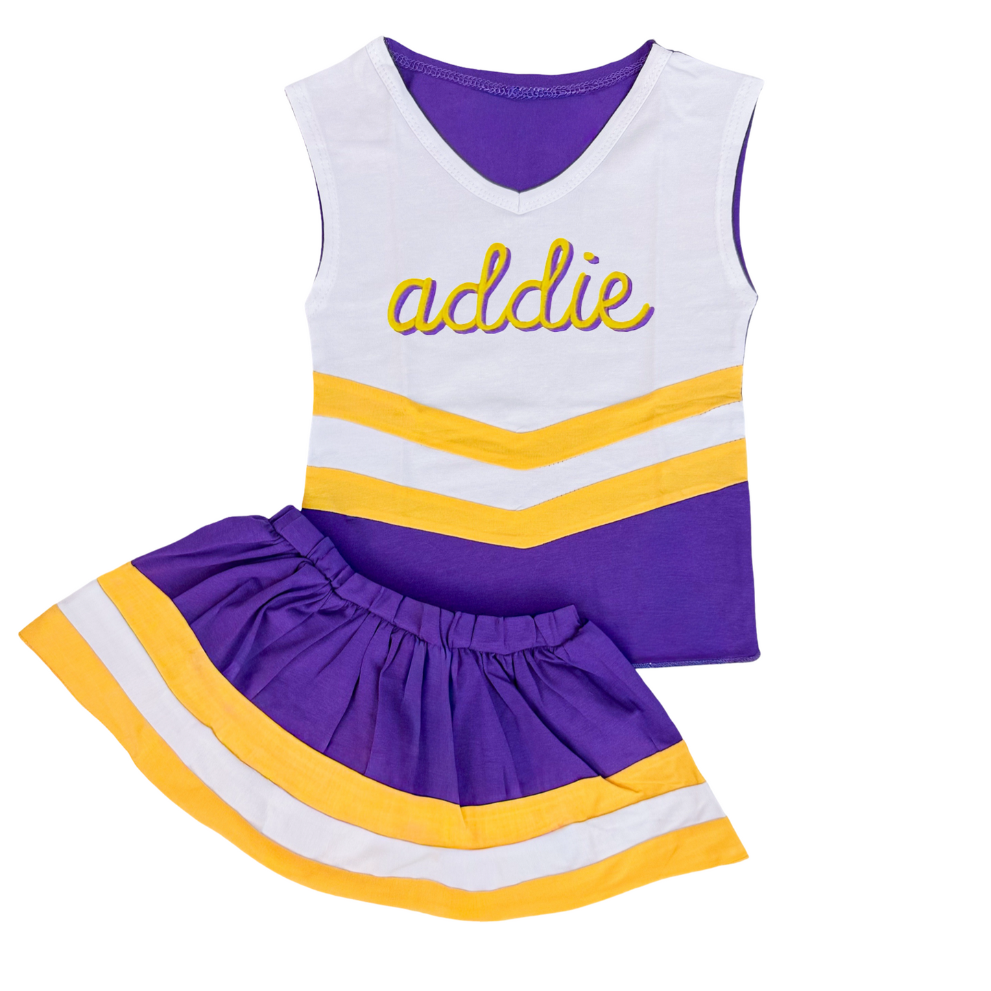 Cheer Outfit - Purple/Gold