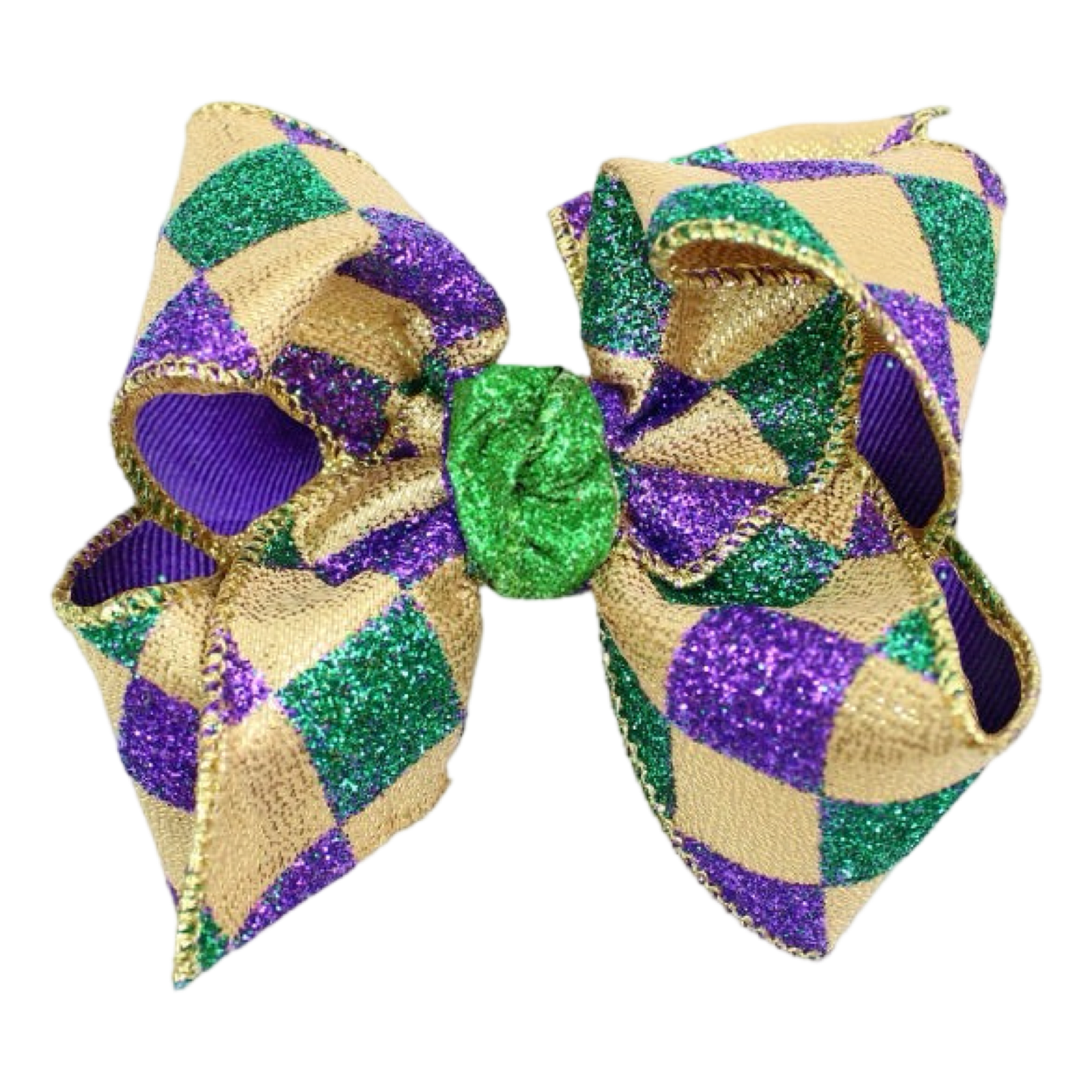Mardi Gras Harlequin Bow