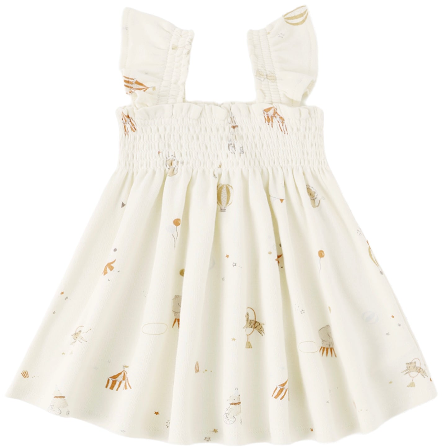 Smocked Jersey Dress - Carnival