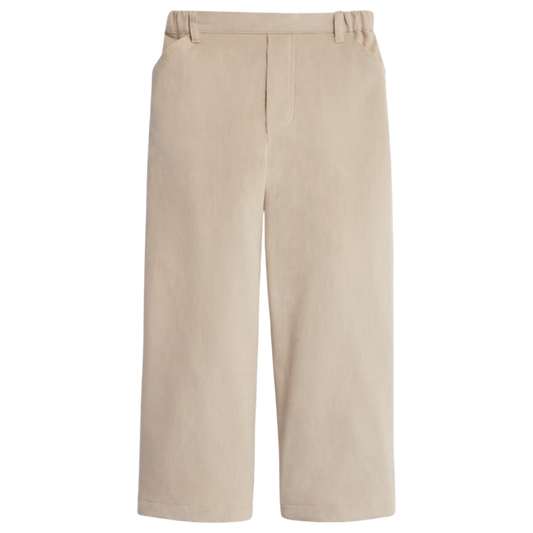 Bella Bliss Cord Faux Zip Pant - Oyster