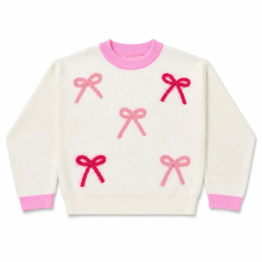 Sweater - Pink Bow