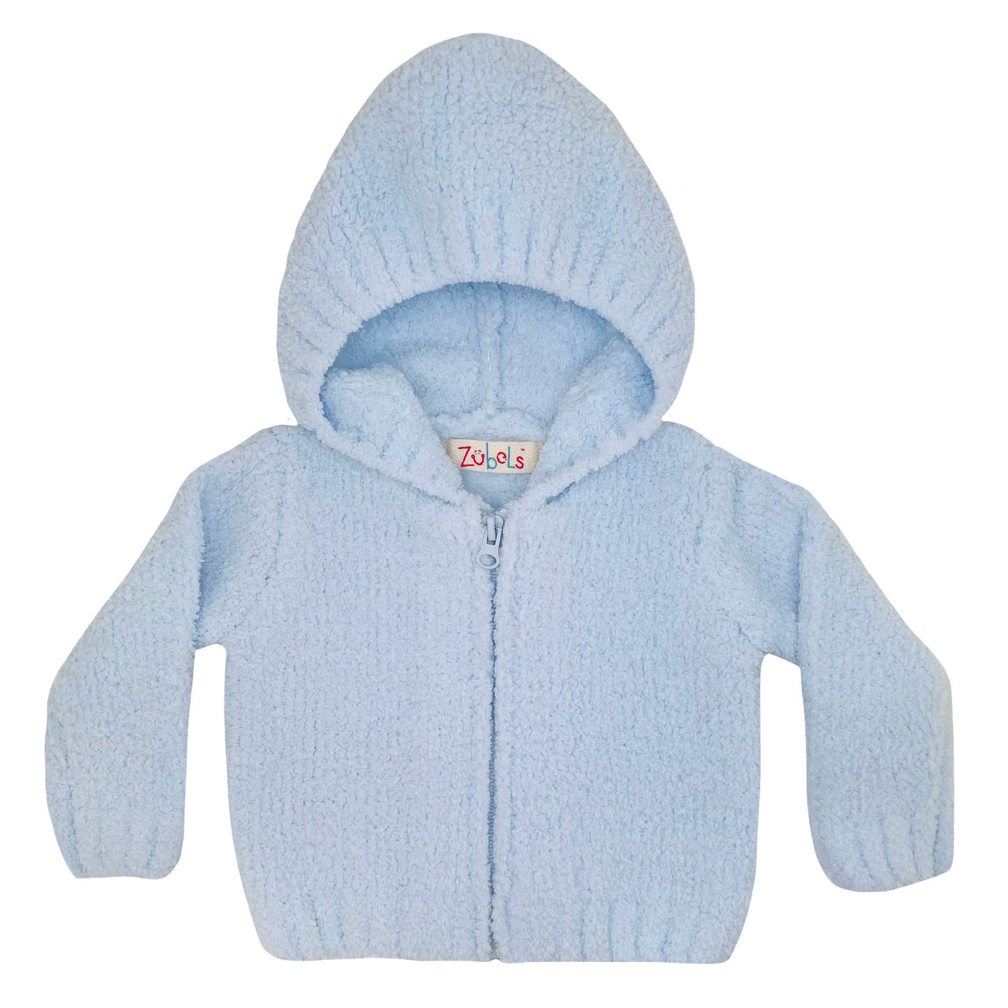 Chenille Hooded Zip Up Sweater