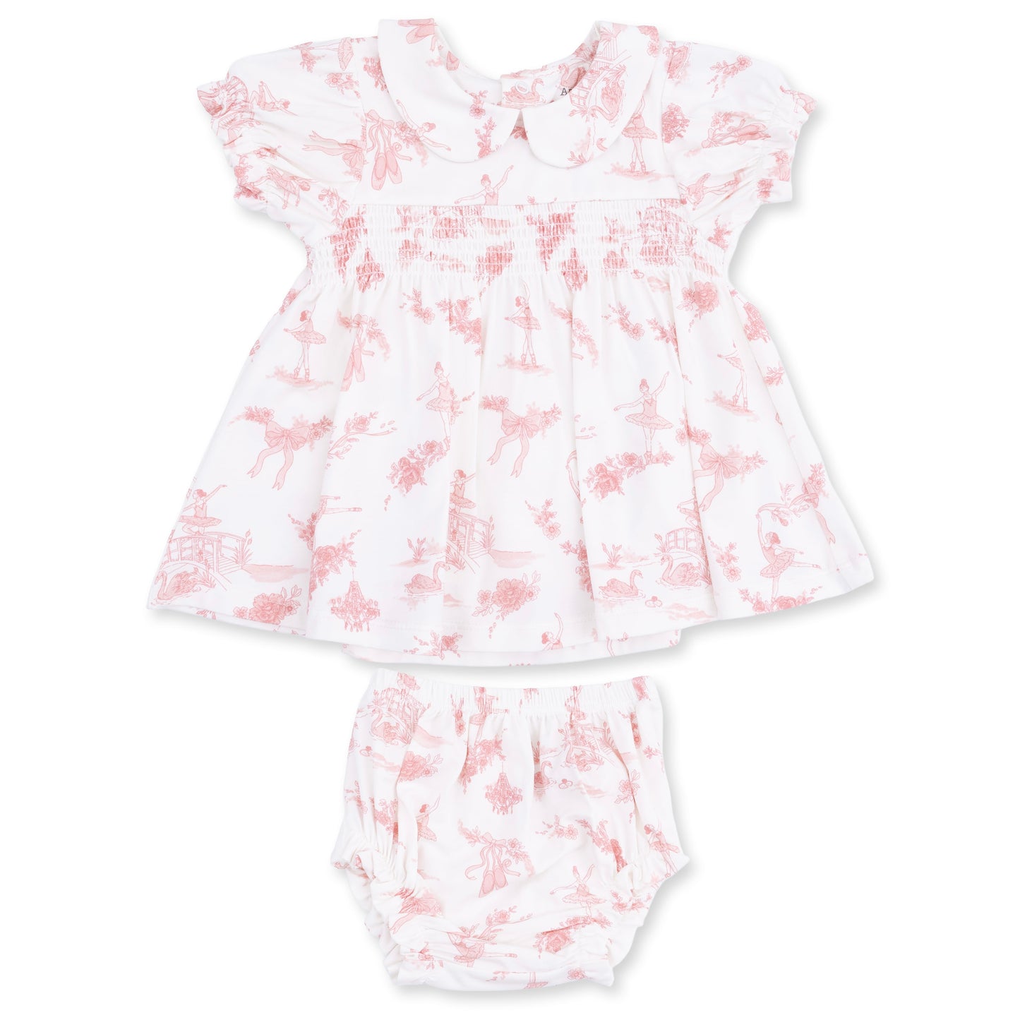 Smocked Dress Set - Ballet Toile