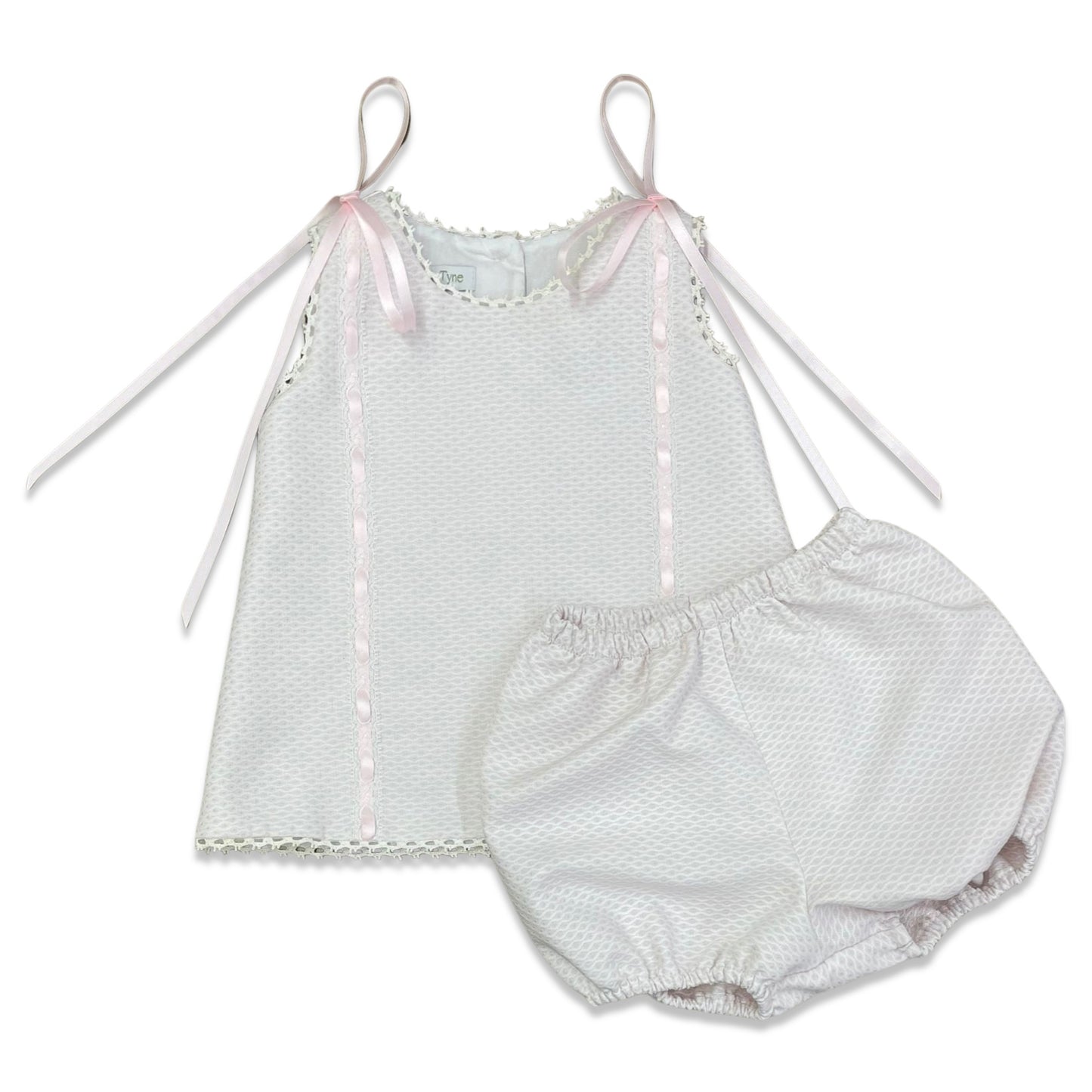 Elisabeth Bloomer Set - White Pique