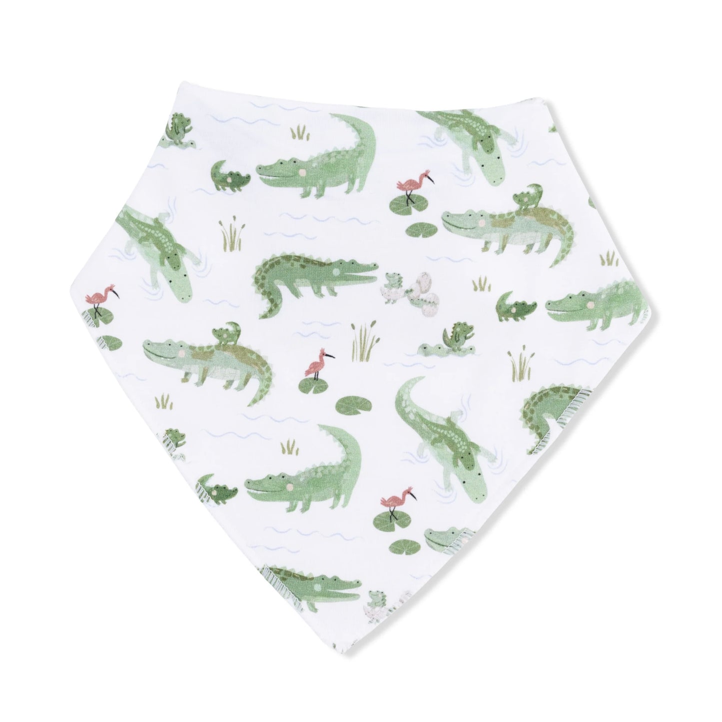 Bandana Bib - Crayon Alligator