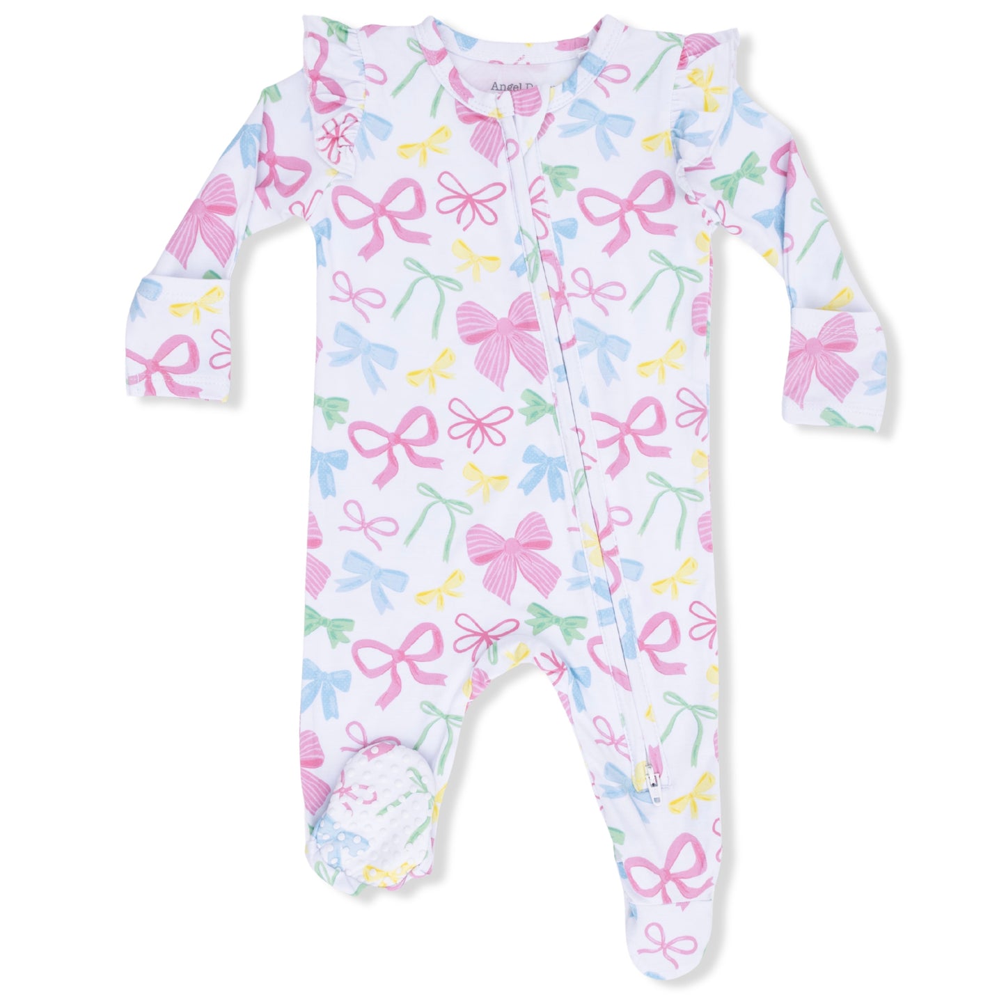 Ruffle Footie - Sweet Bow