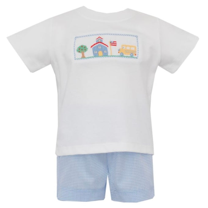 Smocked Short Set - School House