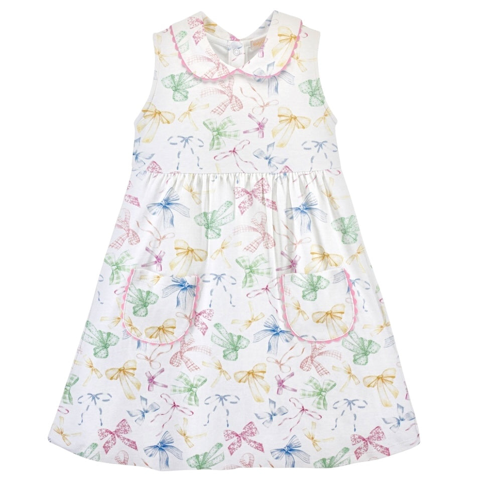 Pima Pocket Dress - Confetti Bows