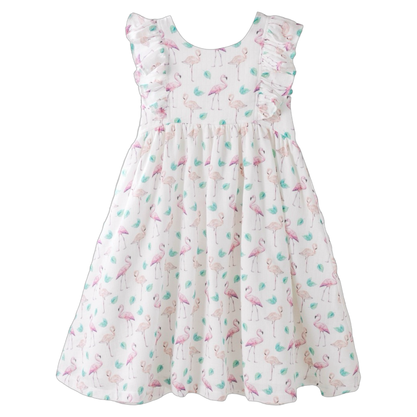 pink muslin dress Old Rose Muslin Flower Girl Dress: Boho Puffed Sleeves Birthday Dress