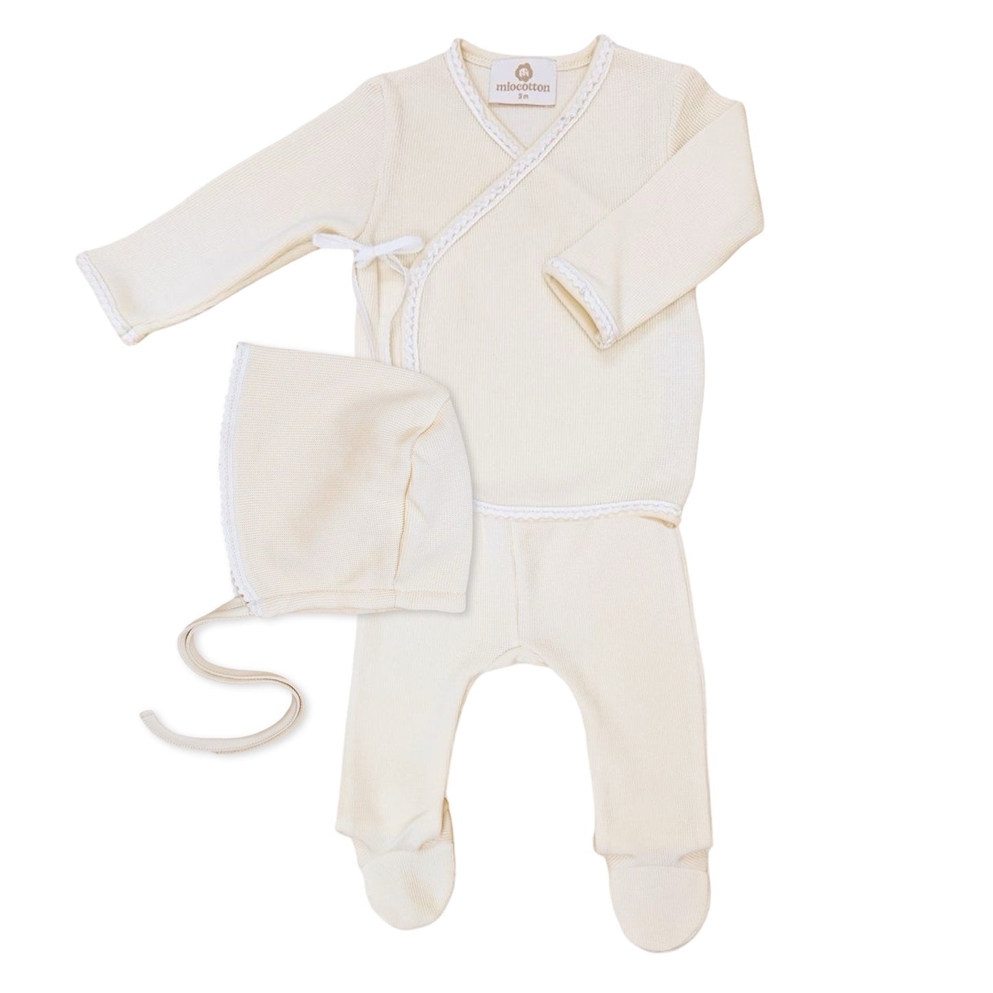 Milen Kimono/Hat Set - Pearl