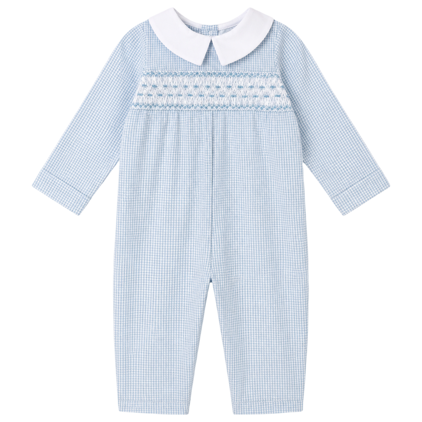 Smocked Overall - Blue