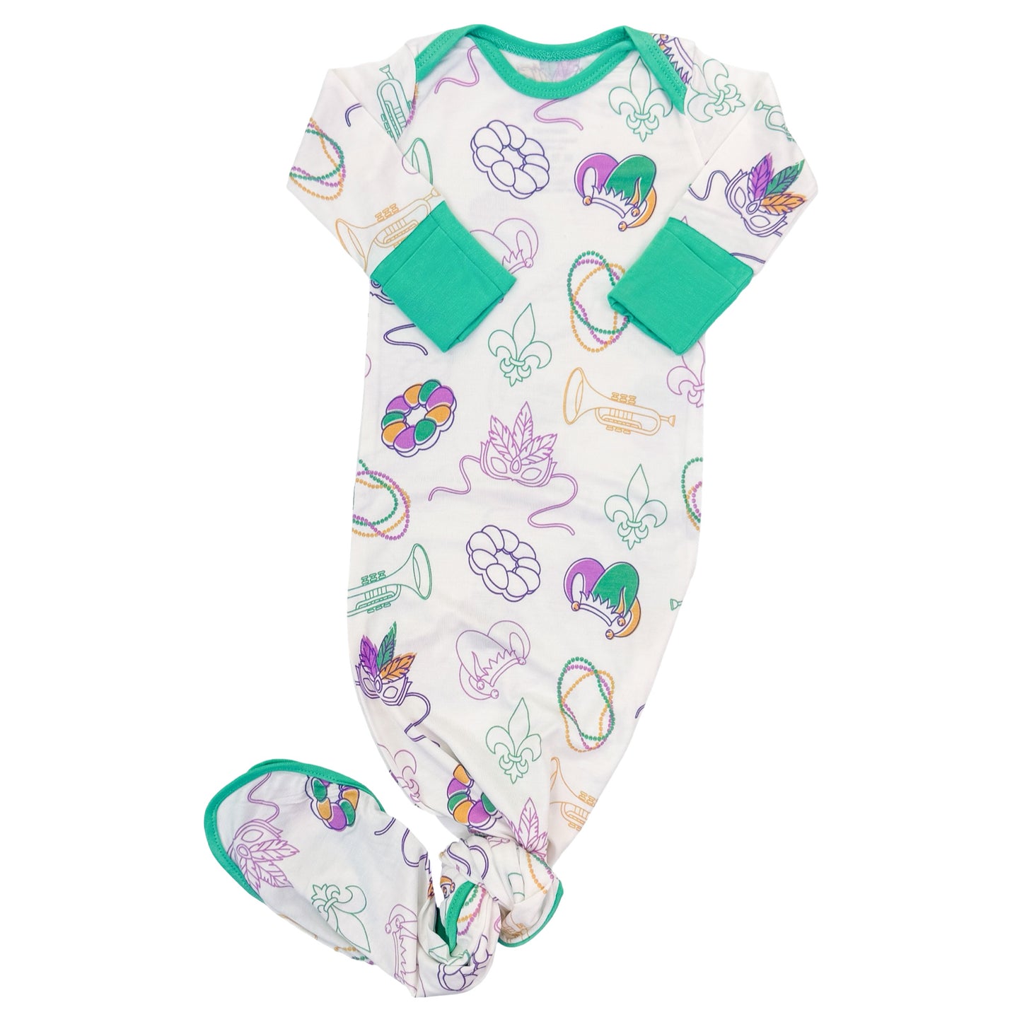 Knotted Gown - Mardi Gras