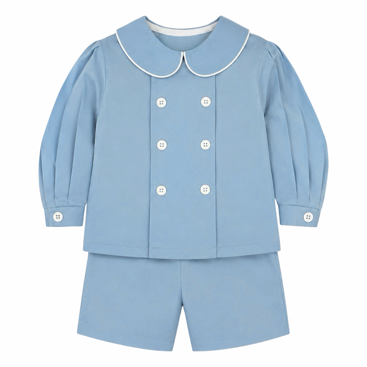 Dressy Short Set - Blue Cord