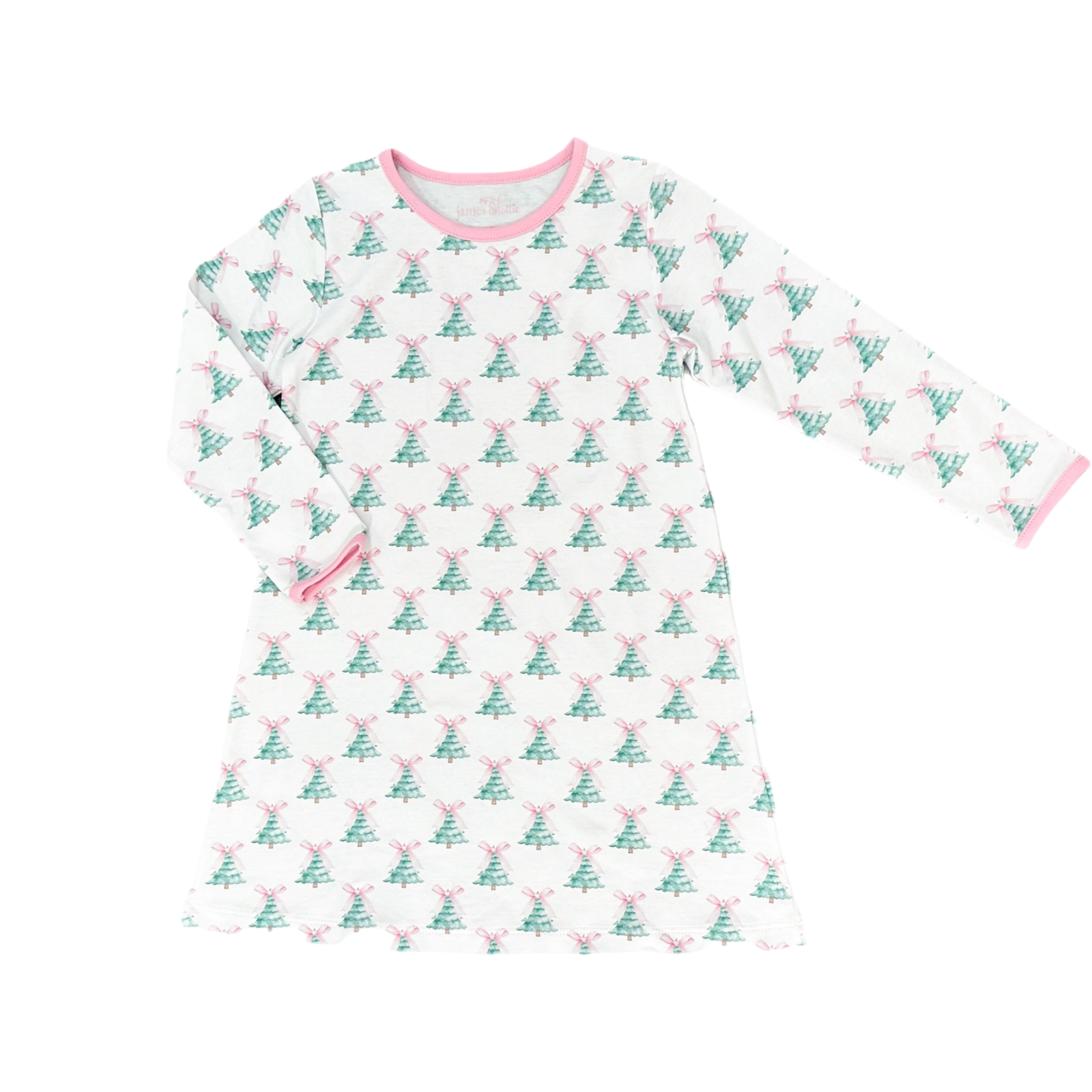christmas lounge dress SwiftWear Cozy Women's Christmas Themed Lounge Robe - Soft Brushed Long Sleeve Sleepwear, Relaxed Fit Holiday Pajama Dress with Pockets