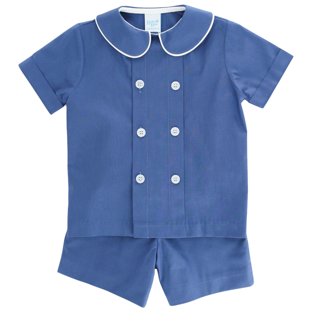 Dressy Short Set - Cornflower