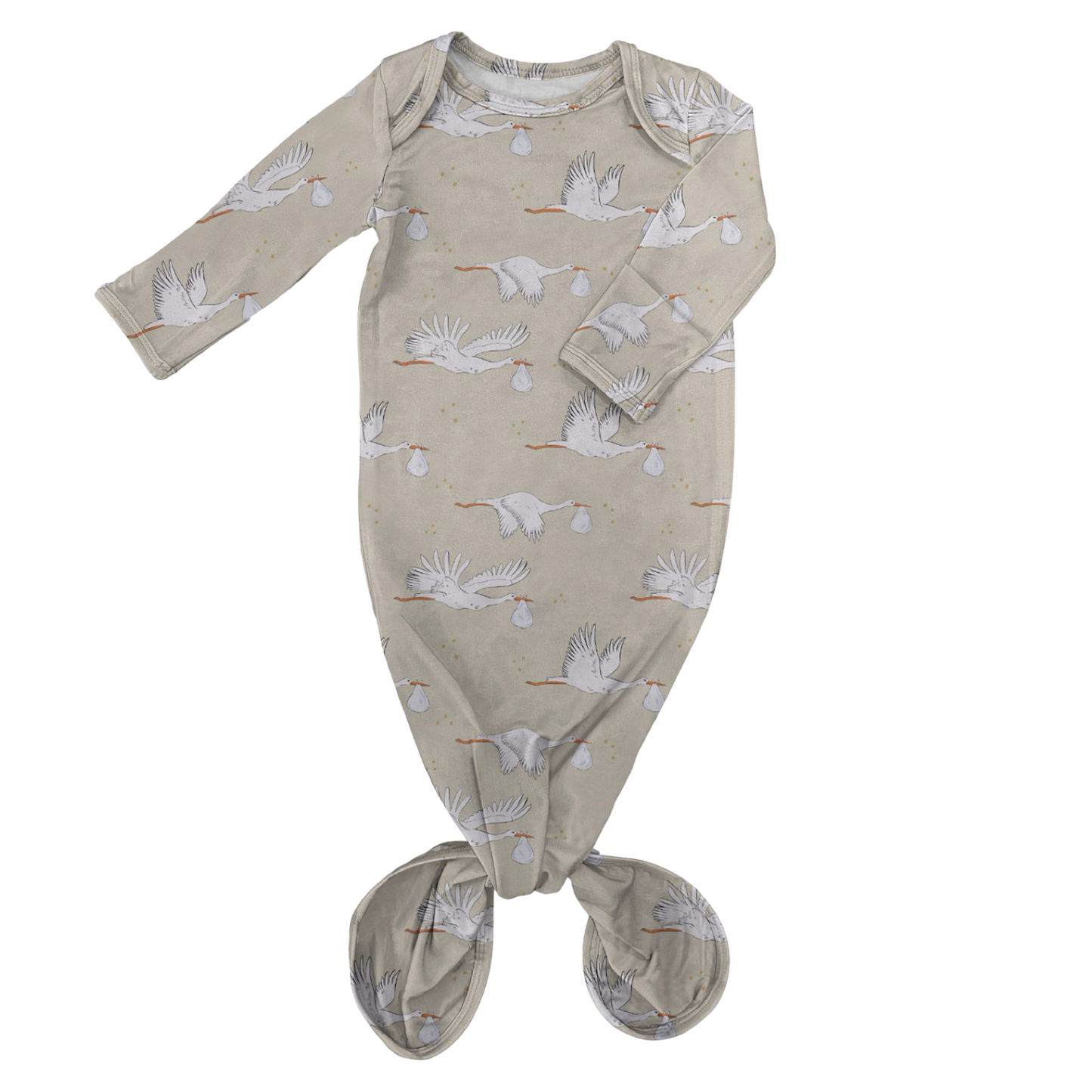 Knotted Gown - Stork