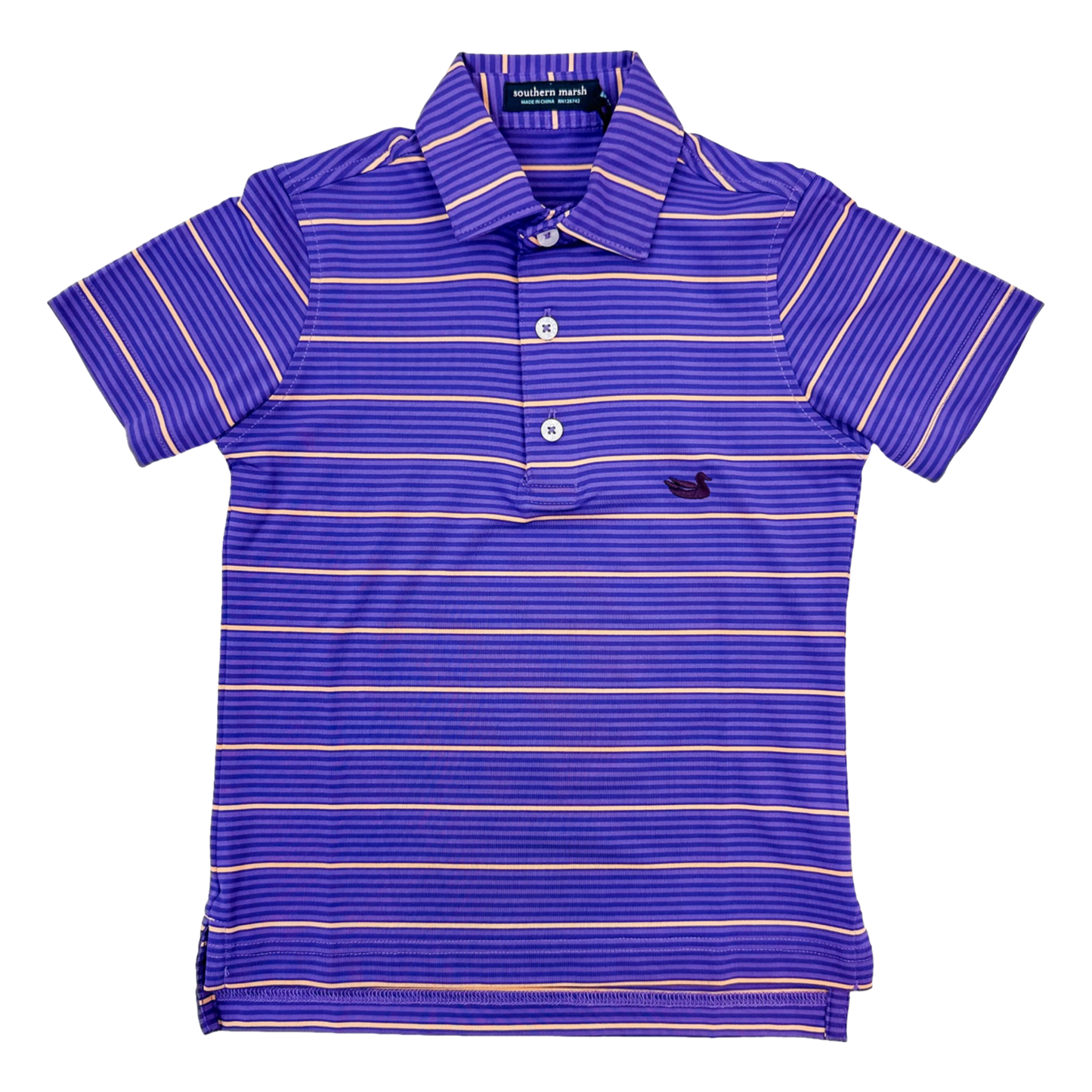 Performance Polo - Purple/Gold