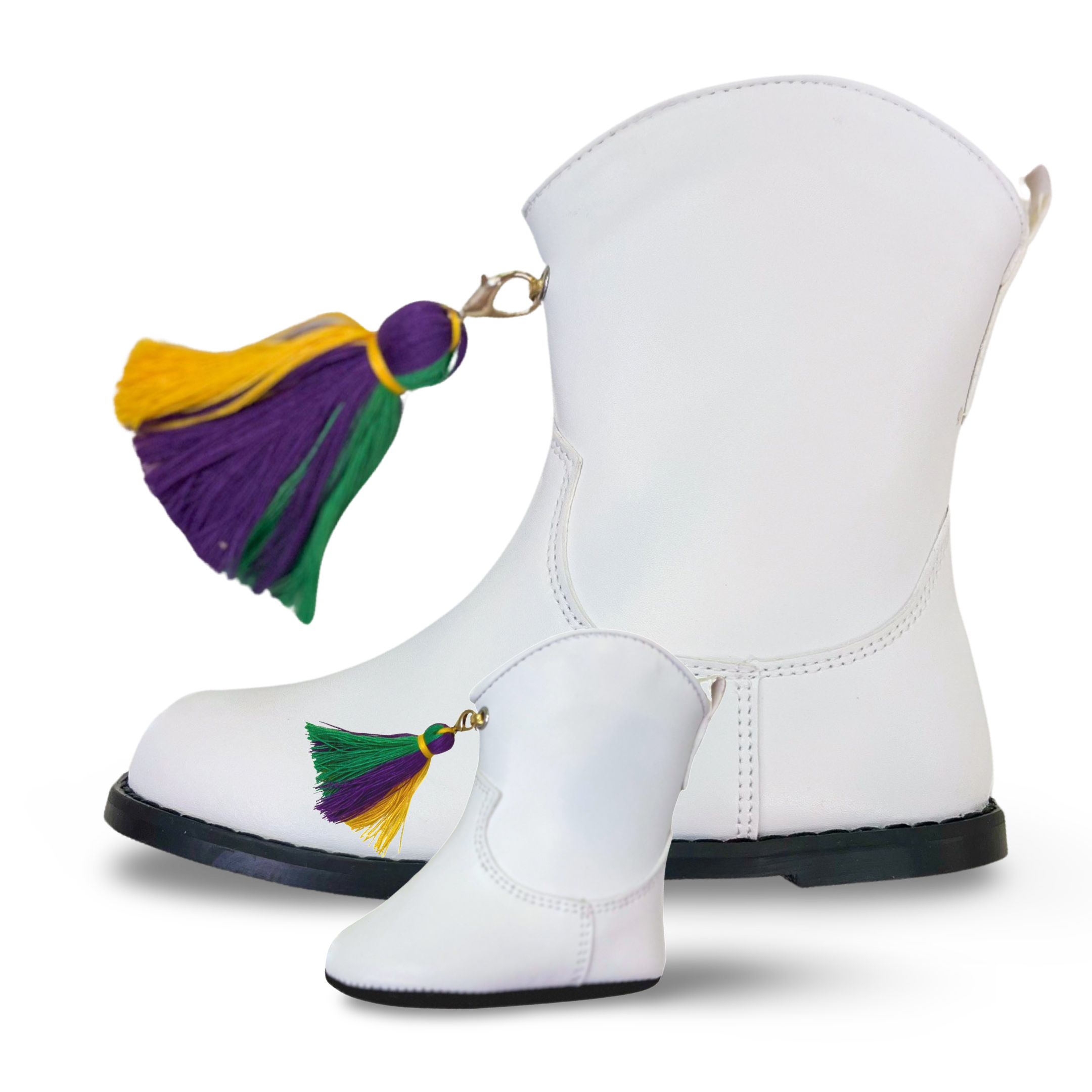 White majorette store boots