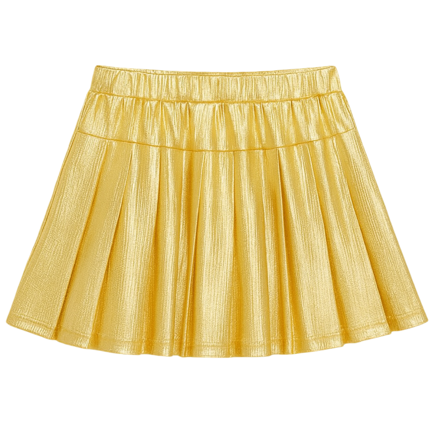 Shimmer Pleated Skort - Gold