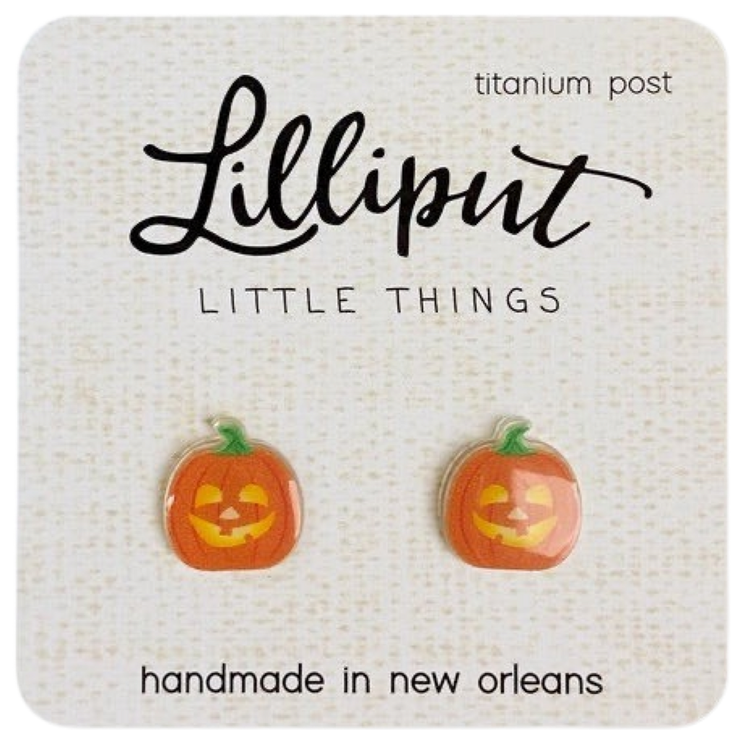 LP Earring - Jack O' Lantern