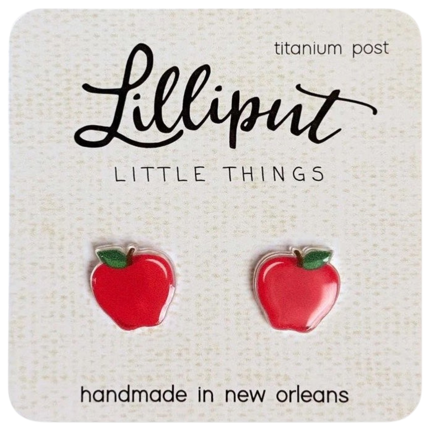Earrings - Apple