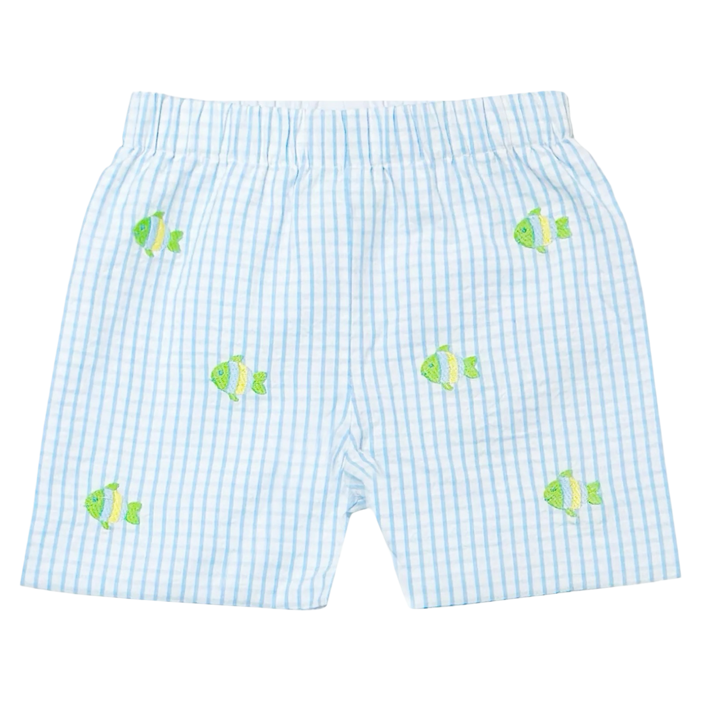 Embroidered Short Set - Fish