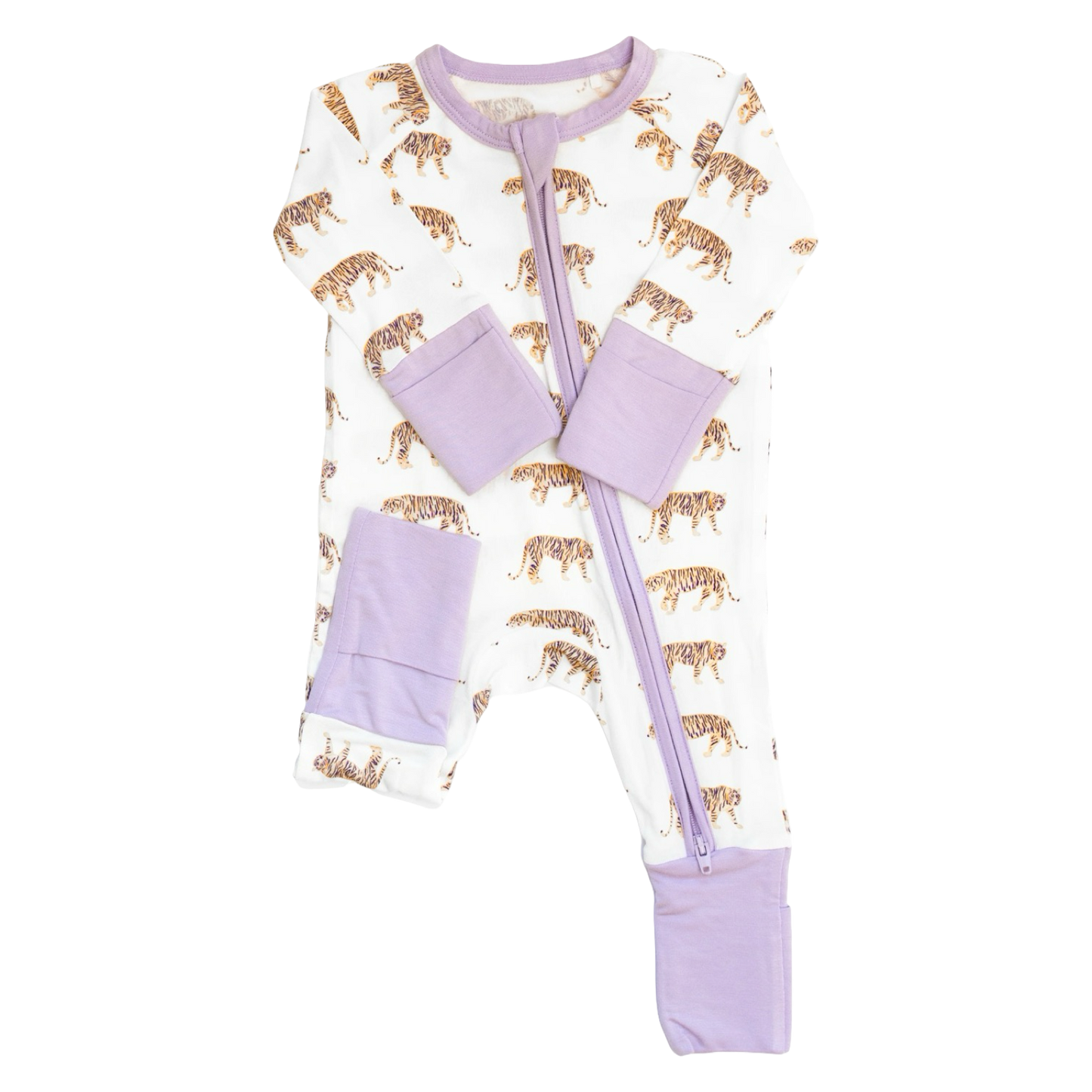 Long Sleeve Romper - Tiger