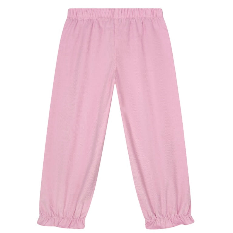 Gloria Gathered Pant - Pink Cord