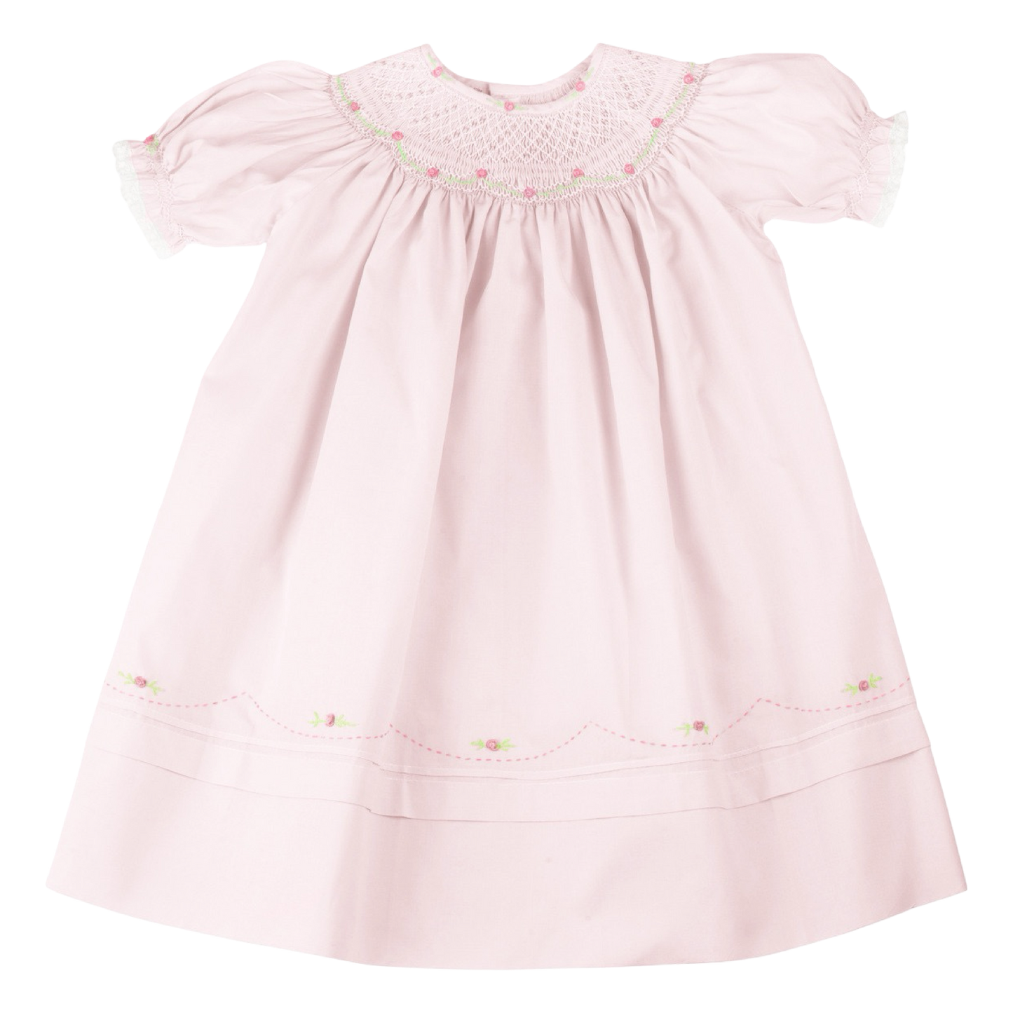 Rosette Smocked Bishop Dress