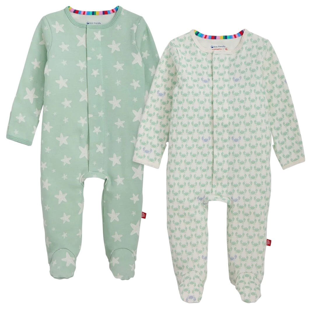 Organic Cotton Footie 2pk - Green