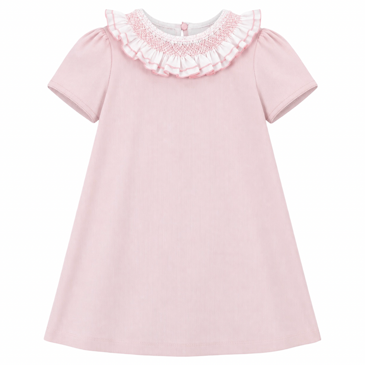 Sweet Cord A-Line Dress - Pink