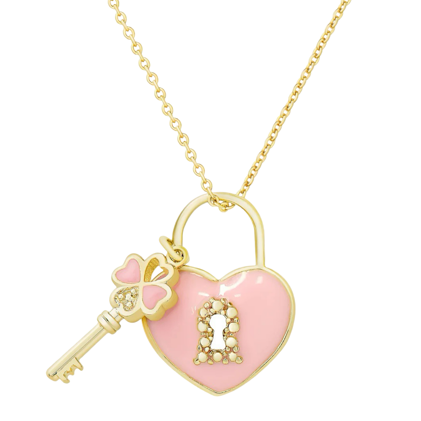 Necklace - Heart Lock & Key