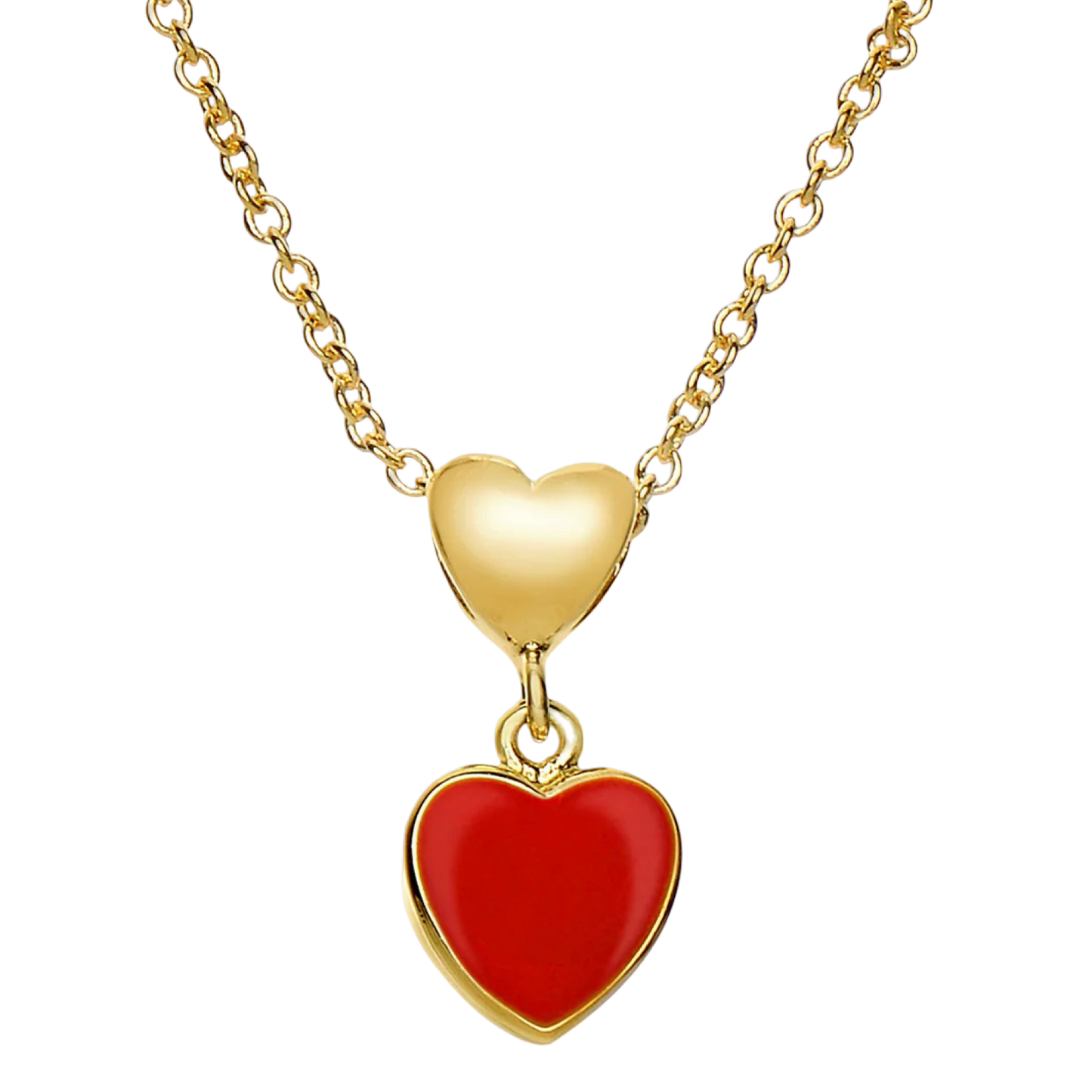 Necklace - Double Heart