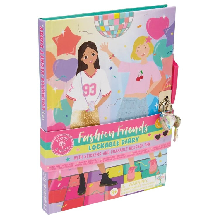 Lockable Diary/Pen - Fashion Friends