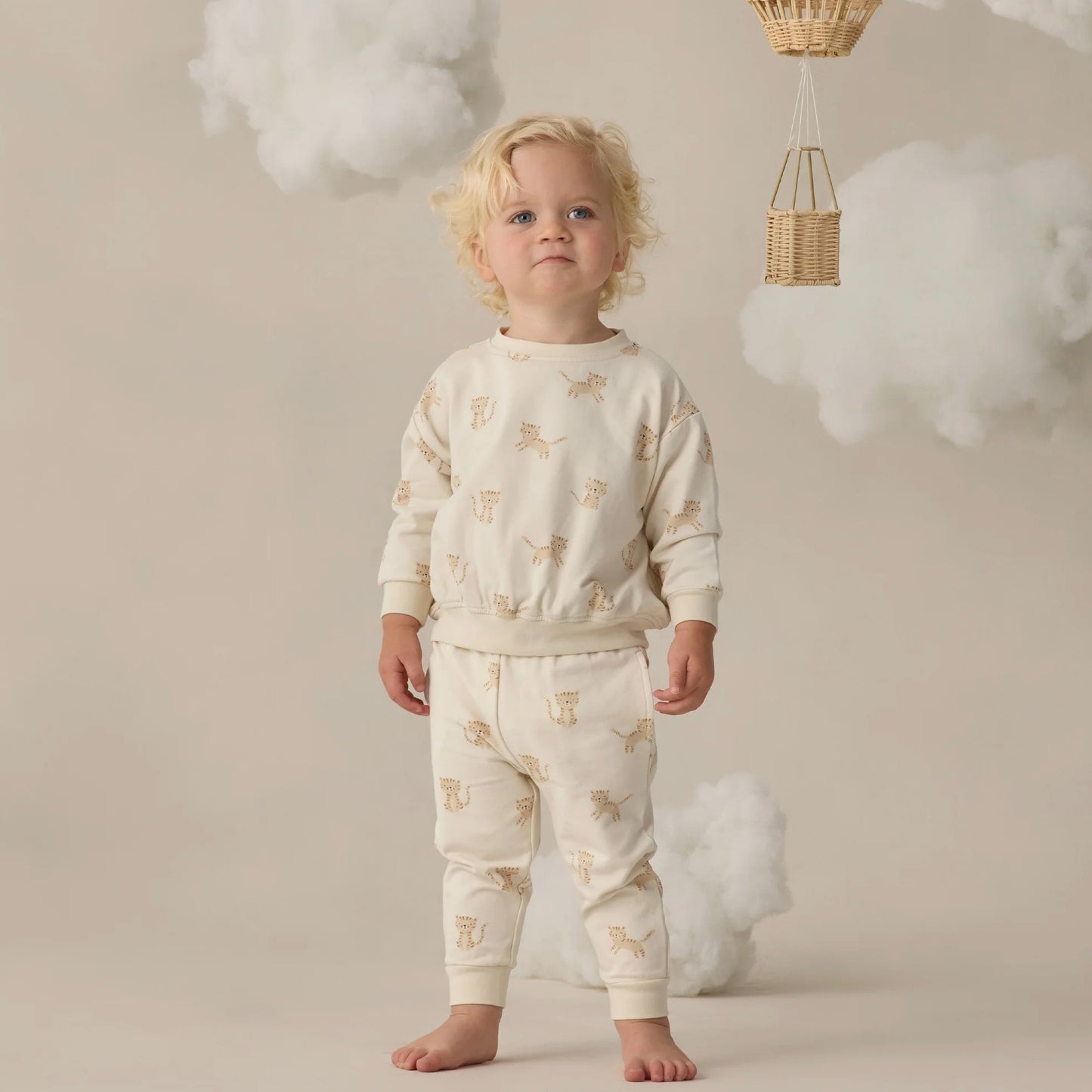 Relaxed Sweatpant Set - Tiger