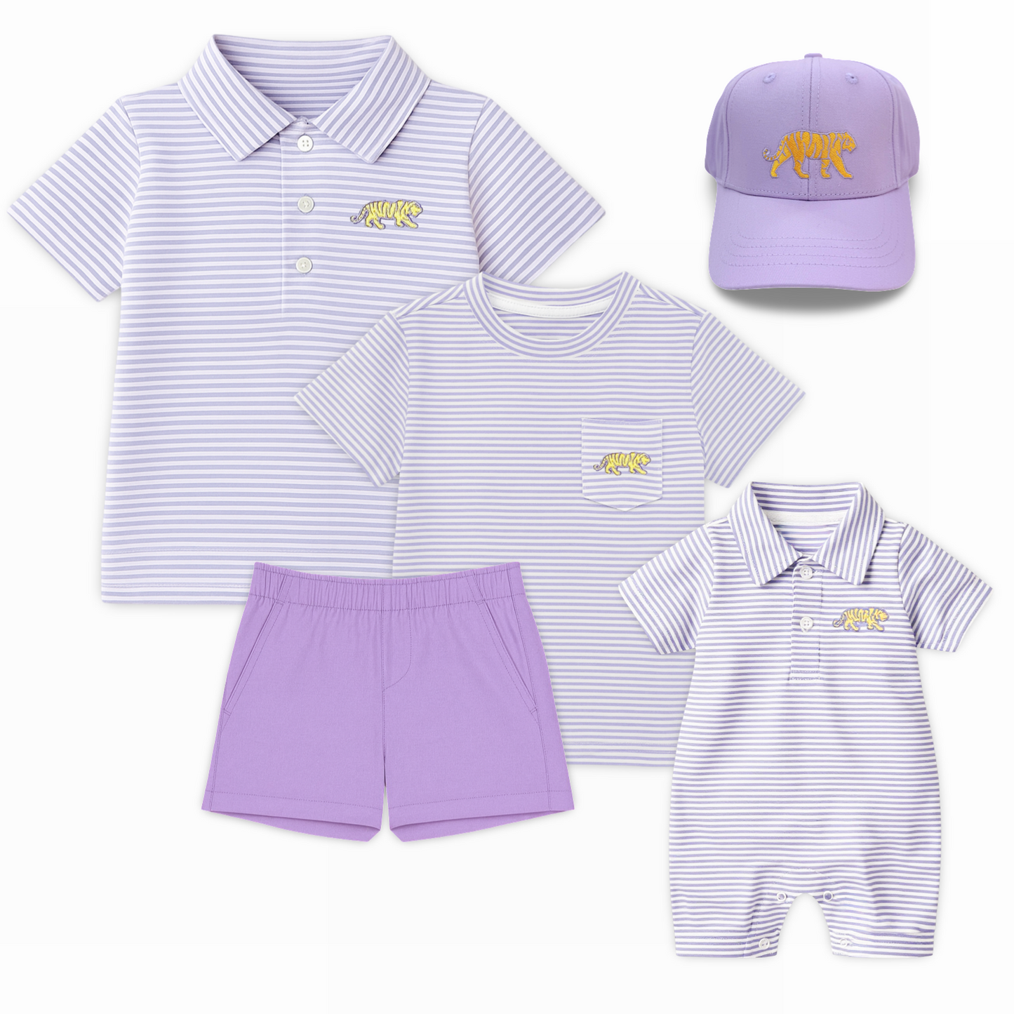 Romper - Embroidered Tiger