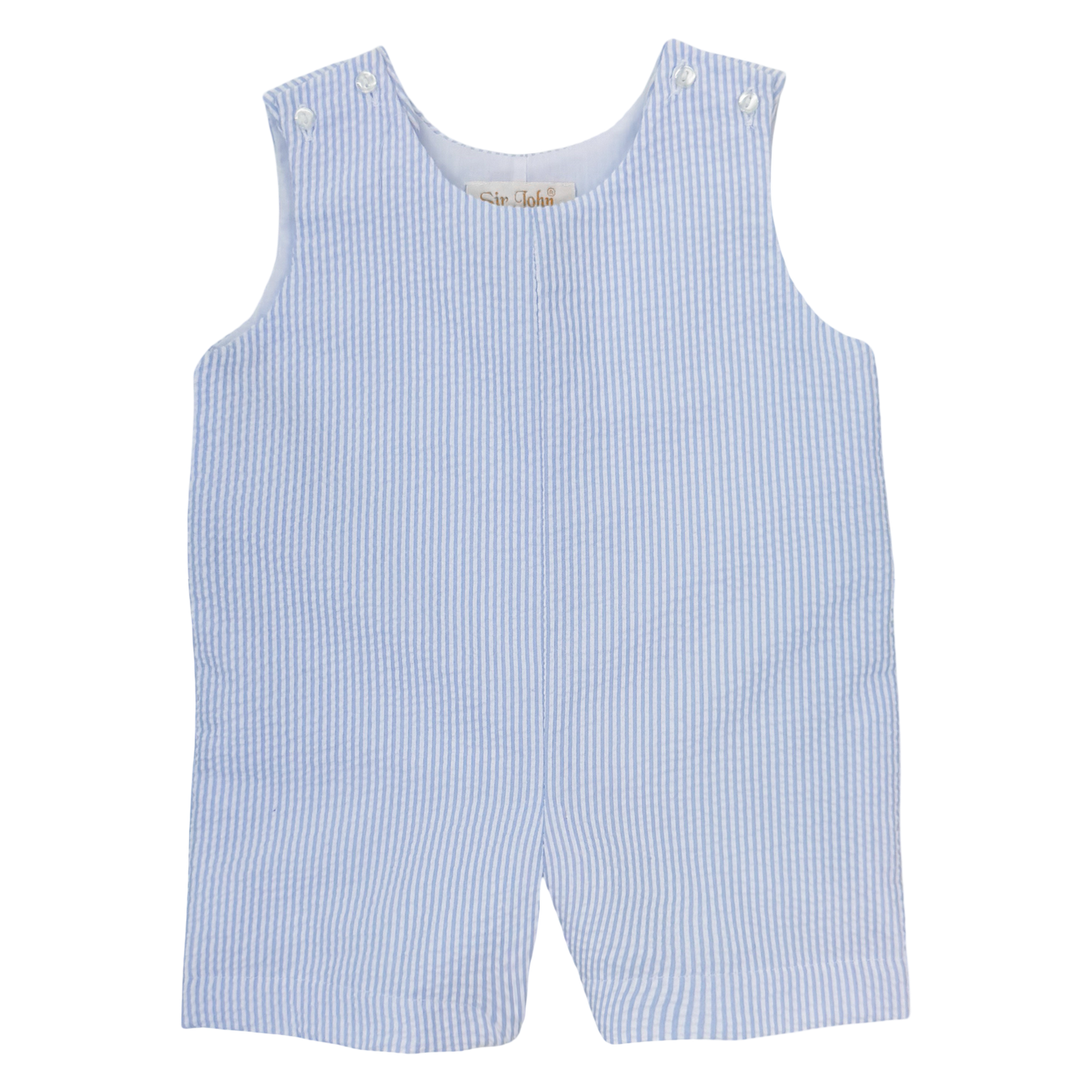 Seersucker Romper - Blue