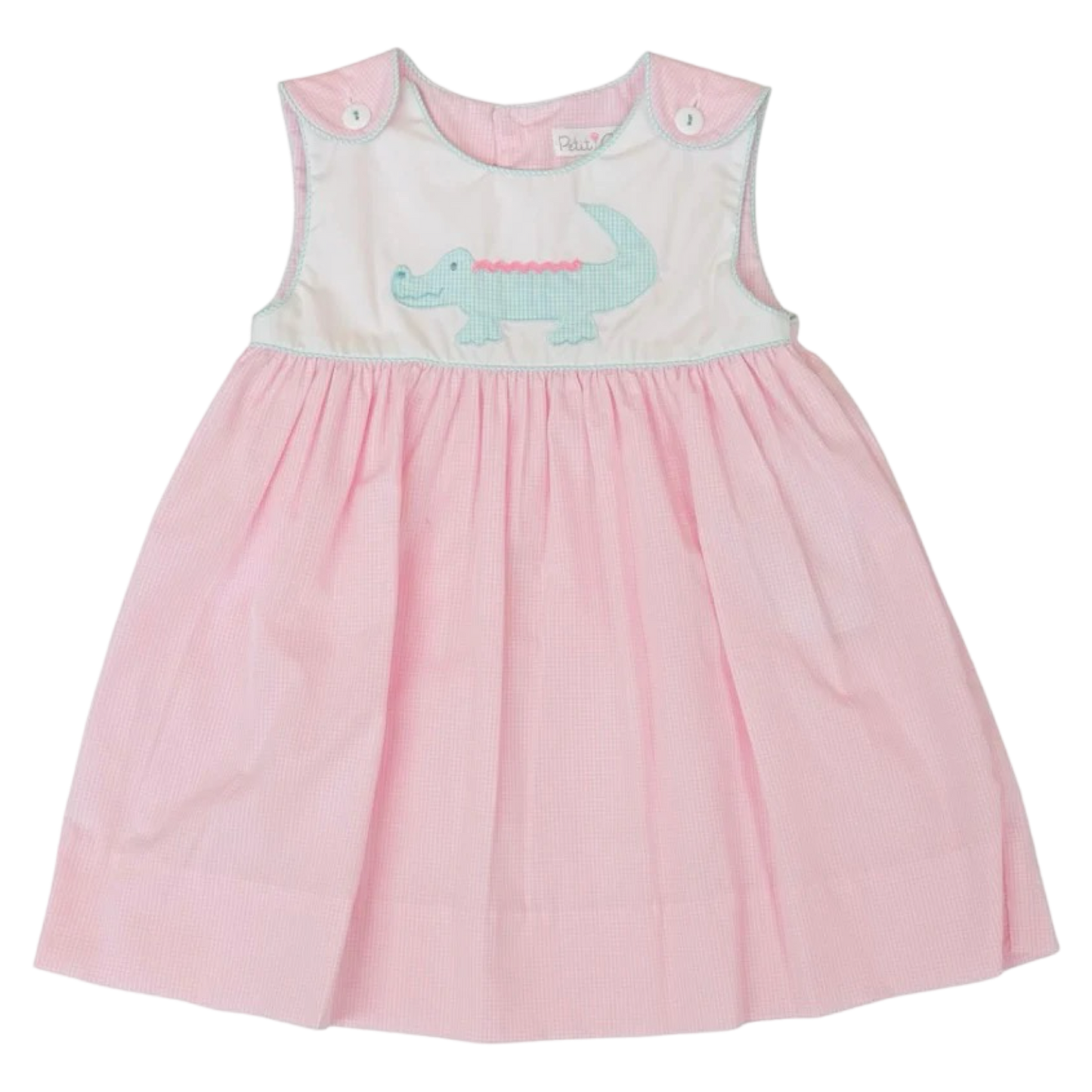 Applique Dress - Alligator