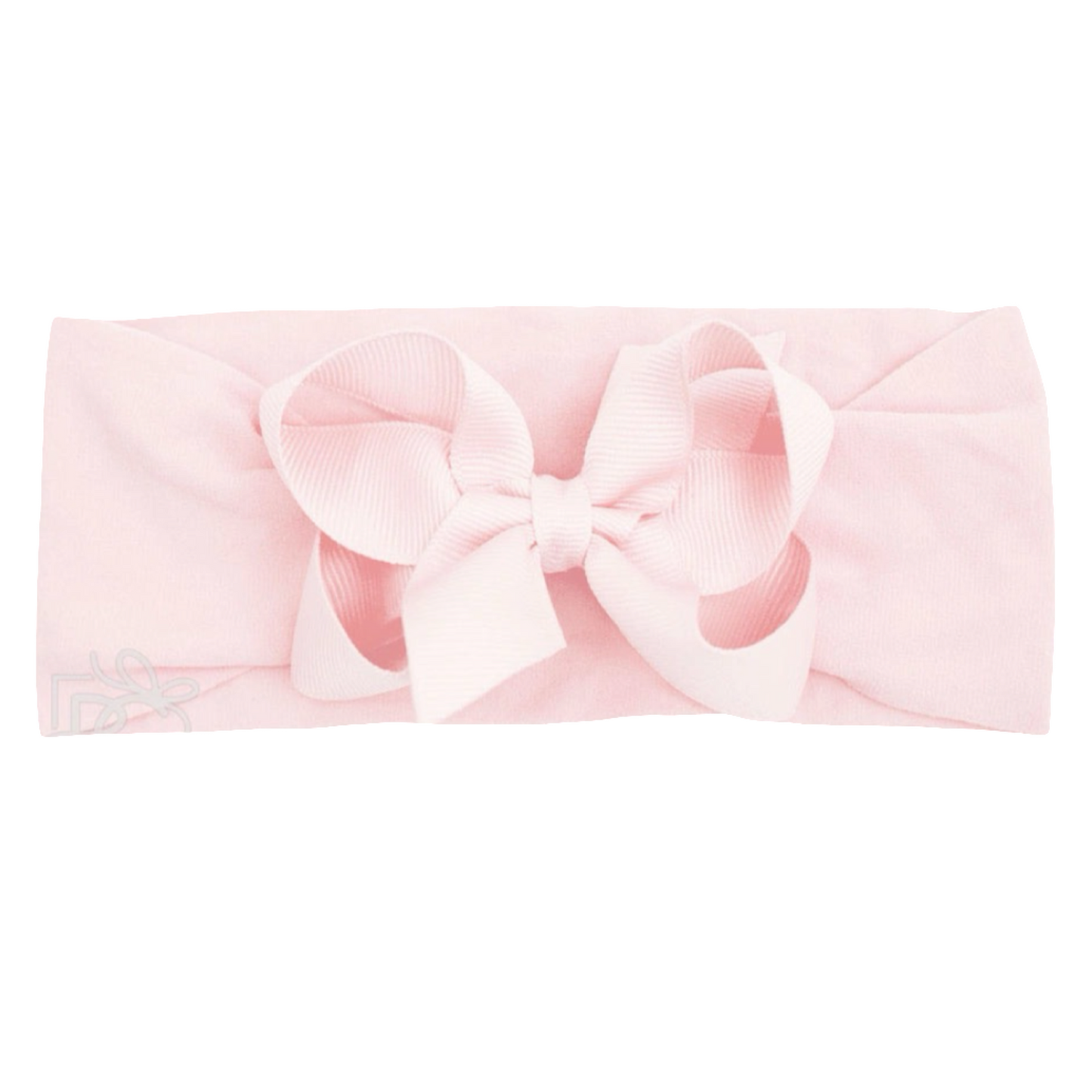 Wide Nylon Headband Bow