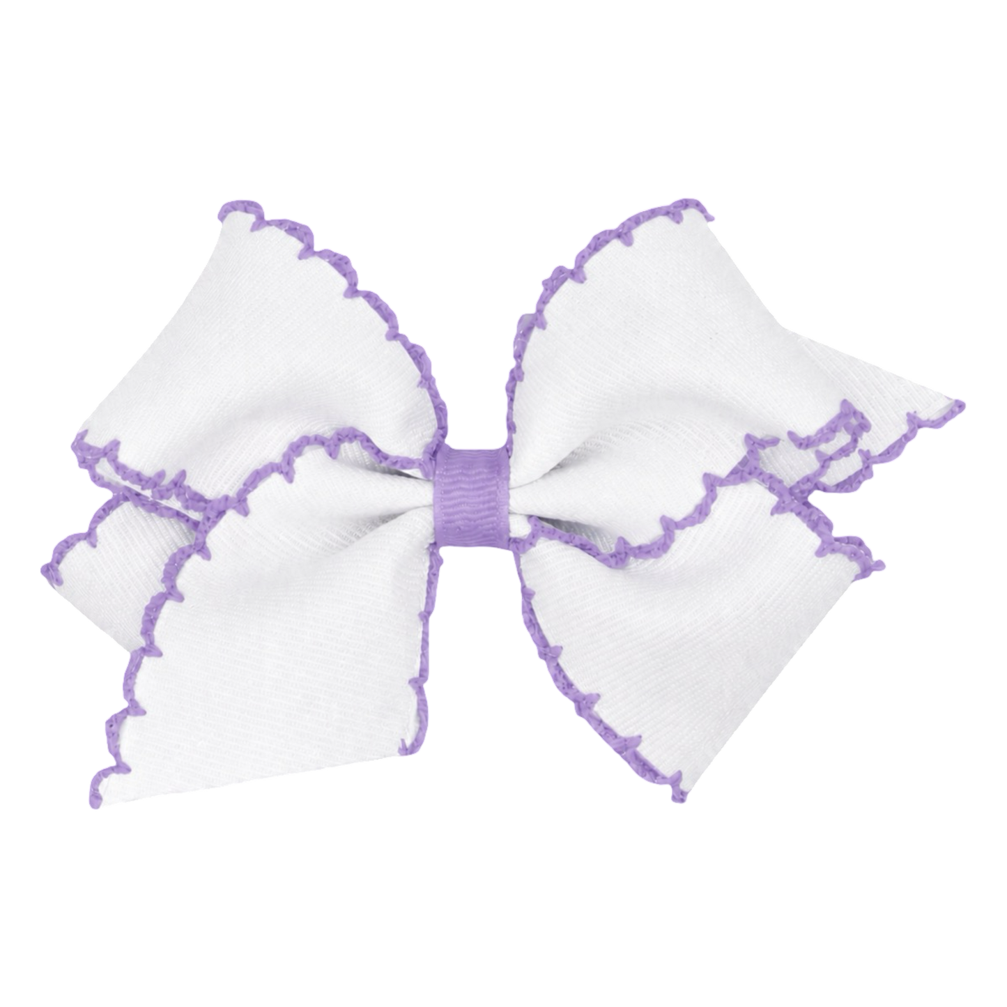 Moonstitch White Bow - Colored Trim