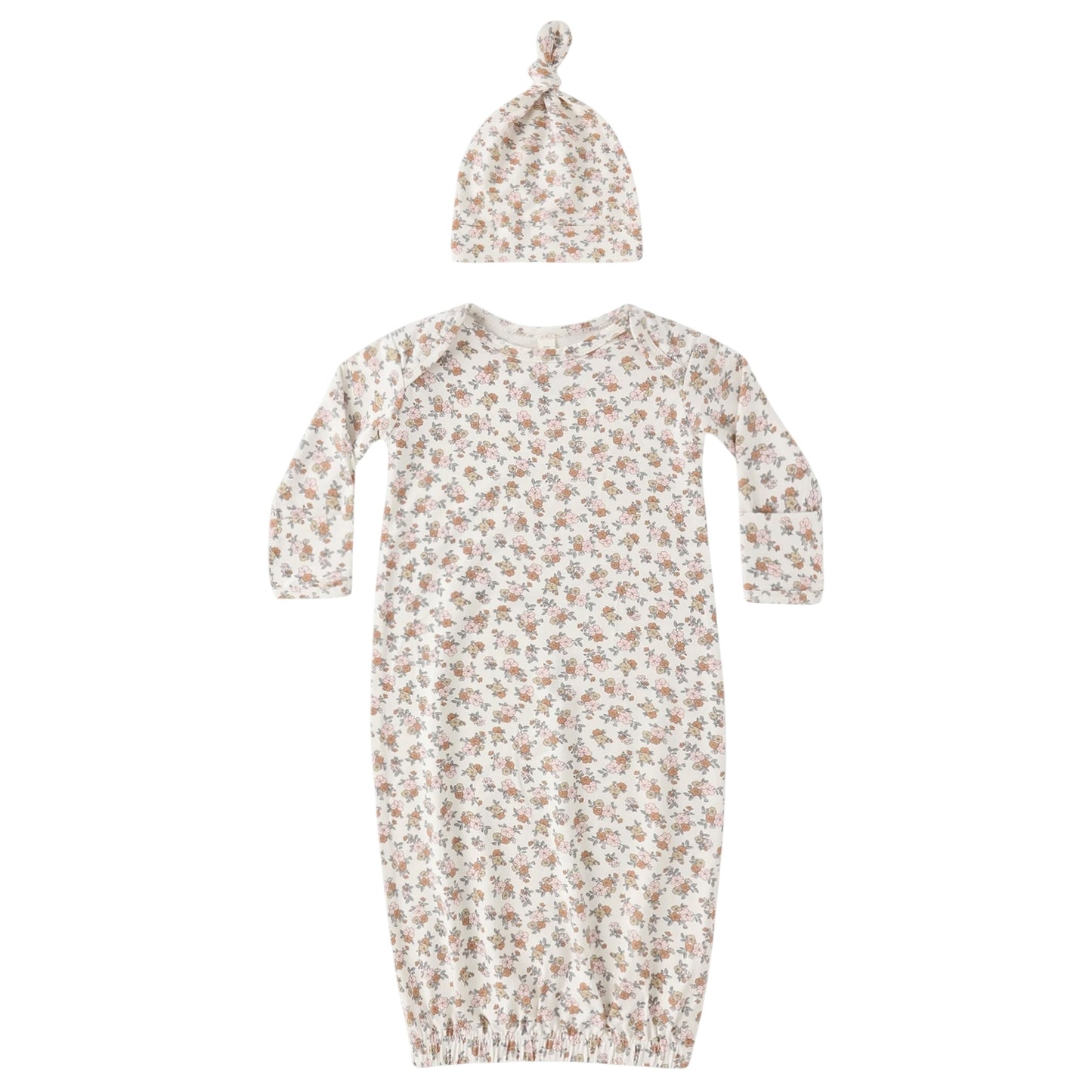 Bamboo Gown/Hat Set - Wildflower