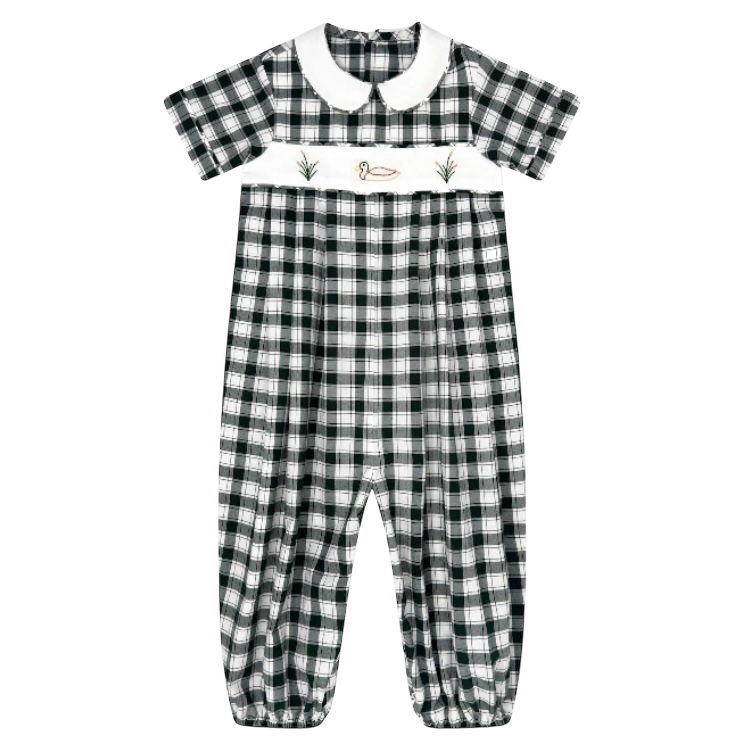 River Romper - Gardner Green Check