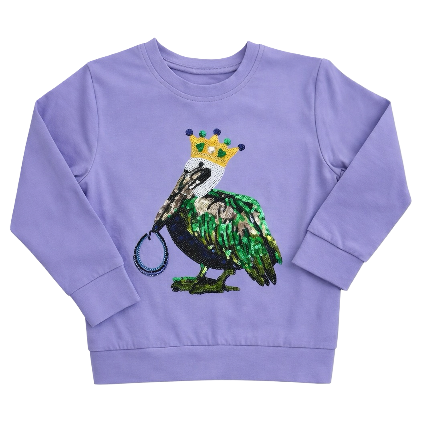 Sequin Top - Mardi Gras Pelican