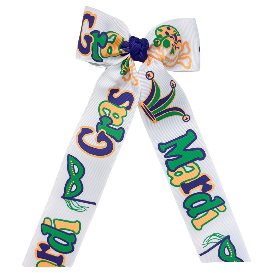 Streamer Bow - Mardi Gras