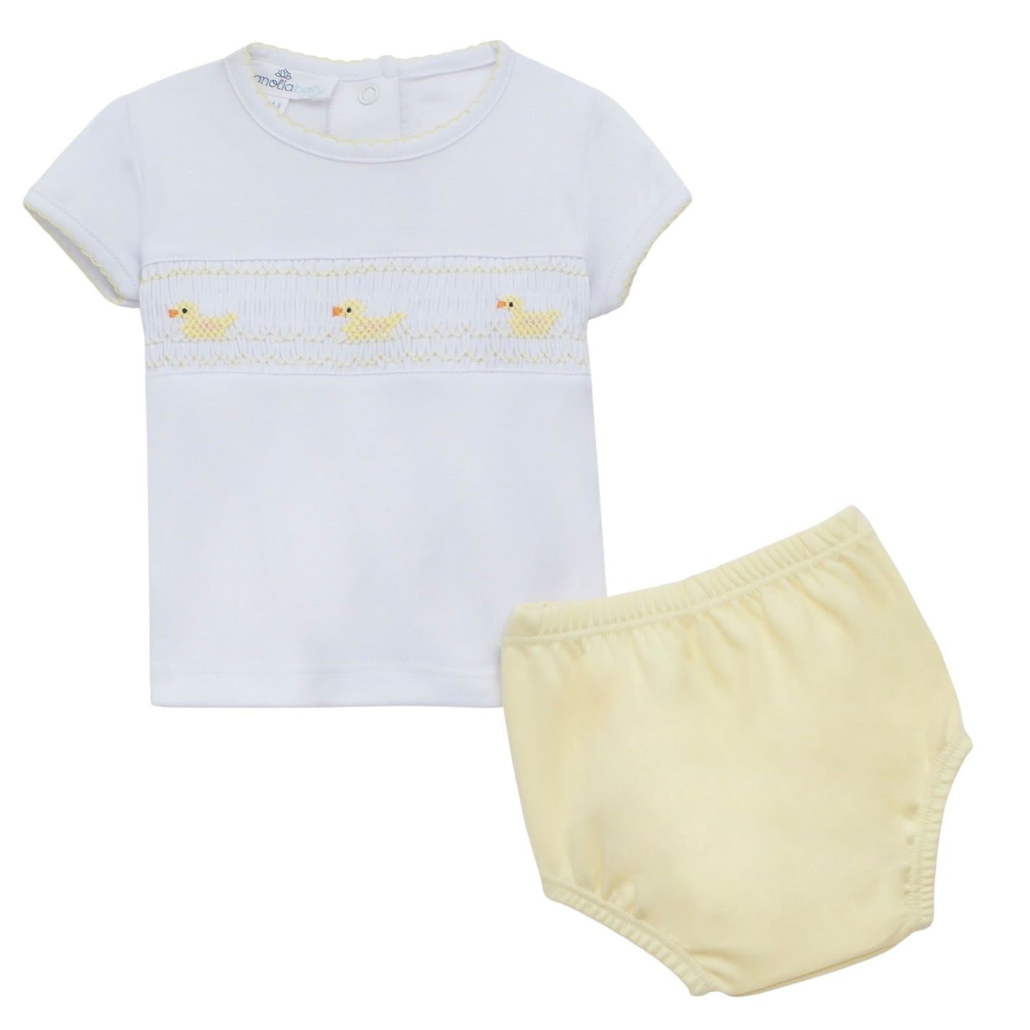 Smocked Diaper Set - Ducklings