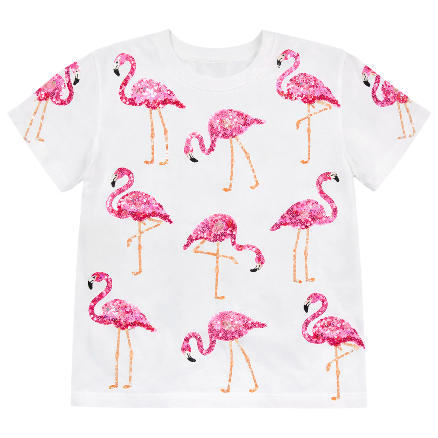 Sequin Top - Flamingo