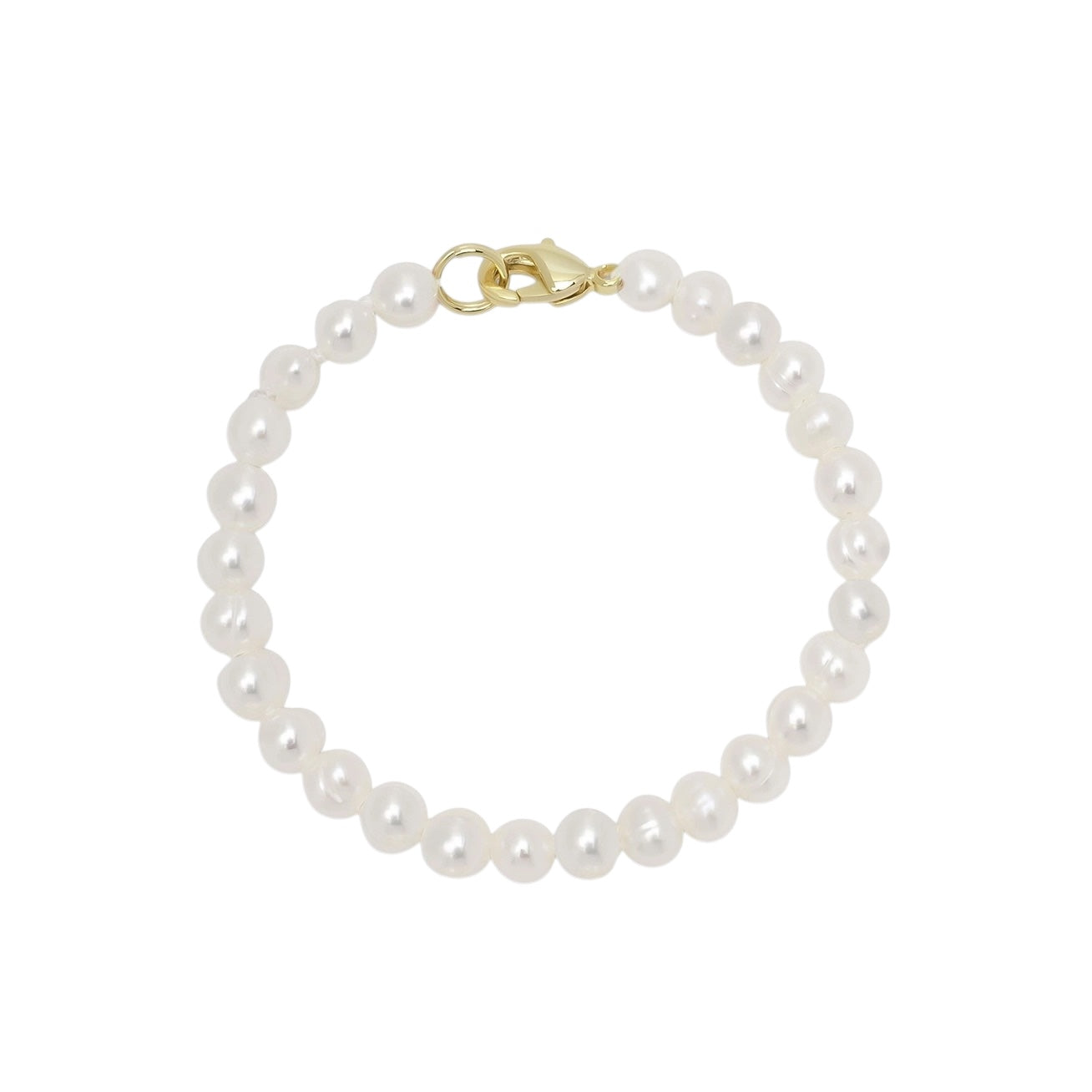 4.5" Baby Bracelet - Pearl