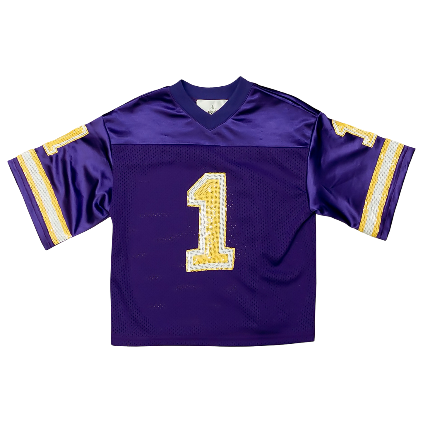 Sequin Jersey - Purple & Gold